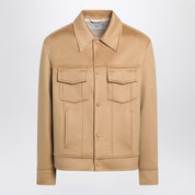Ami Paris Beige wool trucker jacket