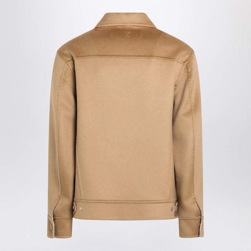 Ami Paris Beige wool trucker jacket