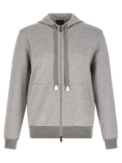 Brioni Piquet Cotton Hoodie