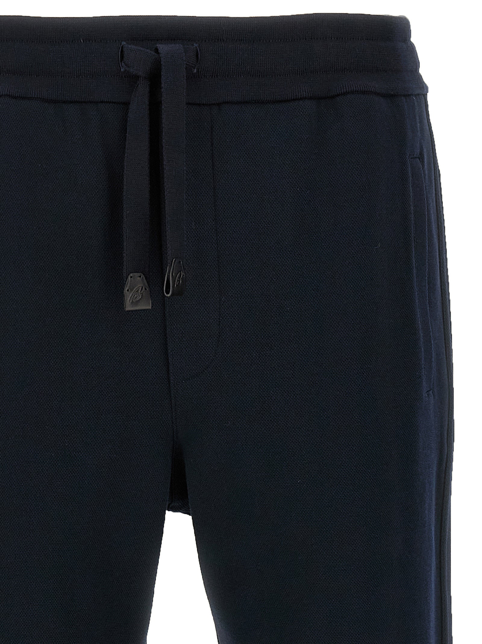 Brioni Cotton Joggers — Blue Trousers for Men