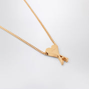 Ami Paris Gold Ami De Coeur necklace