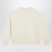 Cárdigan Ami De Coeur blanco de lana virgen de Ami Paris