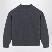 Ami Paris Dark grey Ami De Coeur sweater in virgin wool