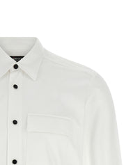 Kiton Buba Shirt for Men — White Cotton Shirt, Luxury Fit