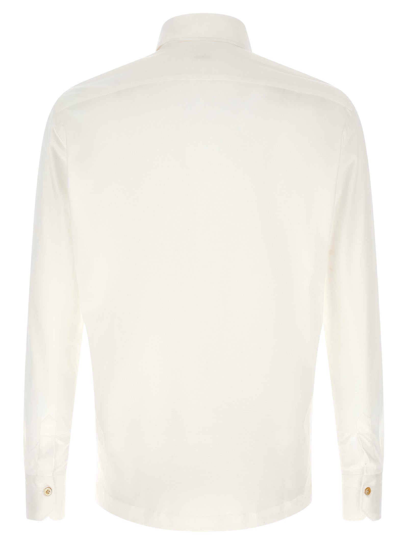 Kiton Positano Polo Shirt — White Men's Shirt