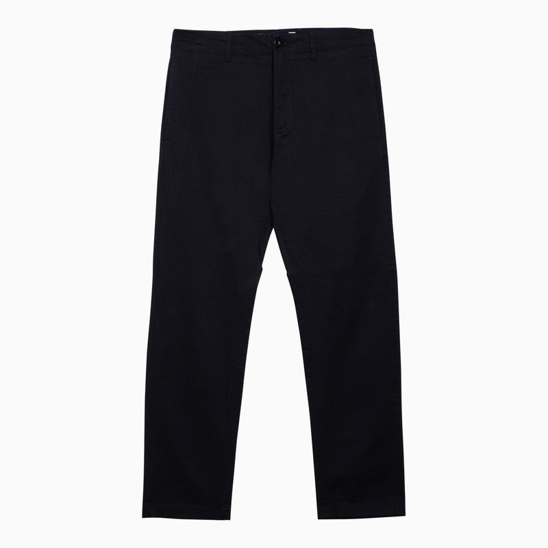 DEPARTMENT 5 Regular navy cotton trousers