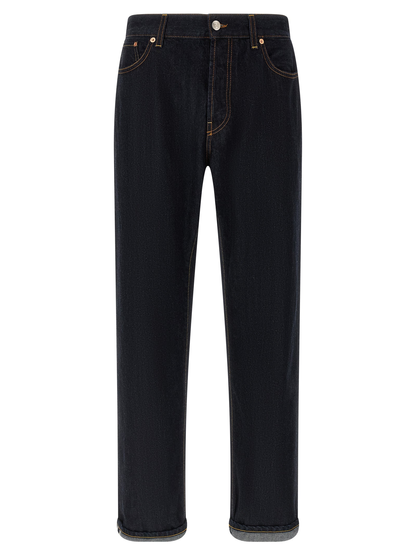 Department 5 Bowl Jeans — Men's Blue Wide Jeans