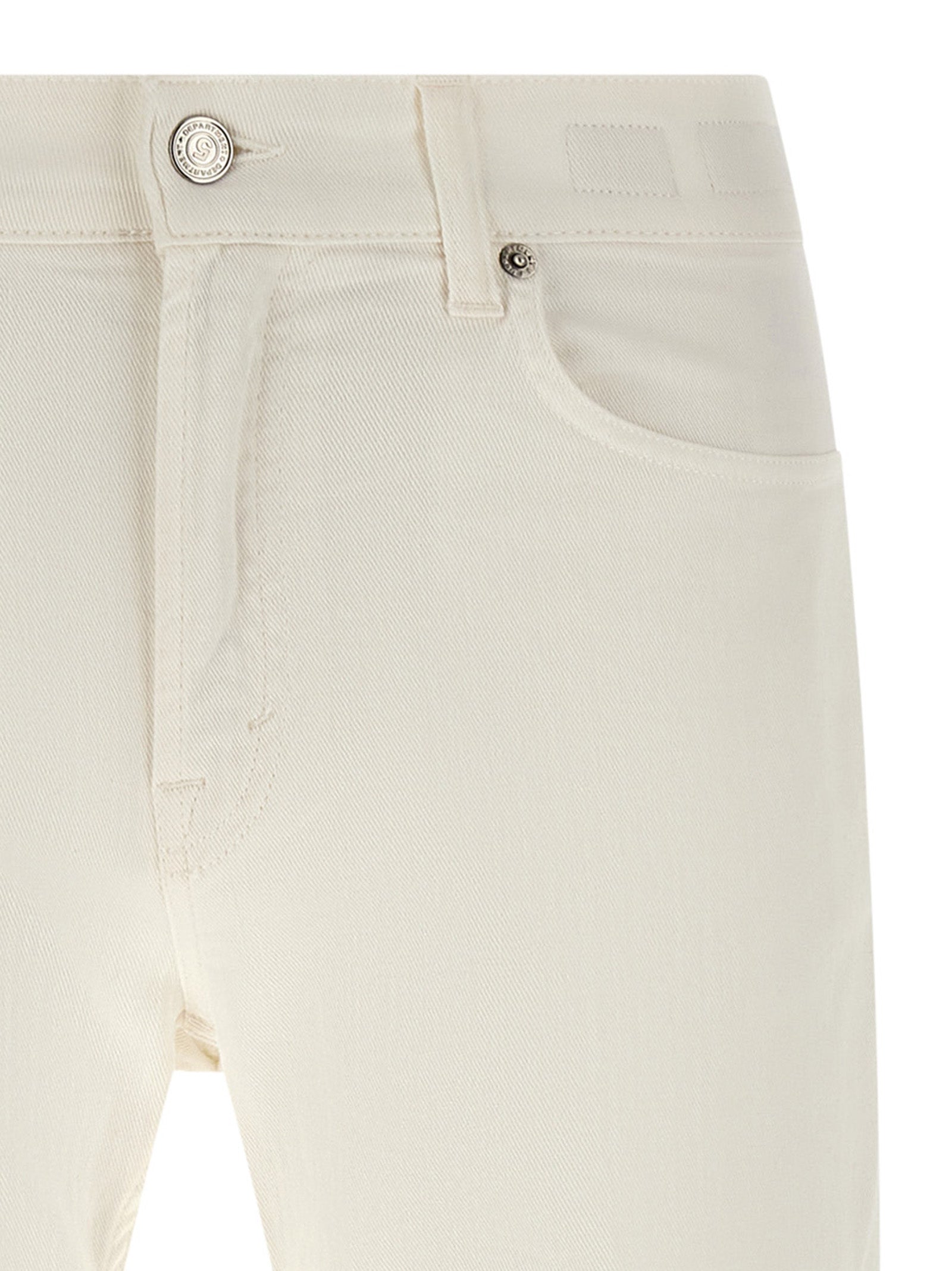 Department 5 Talk Jeans — Men's White Crop Straight Jeans