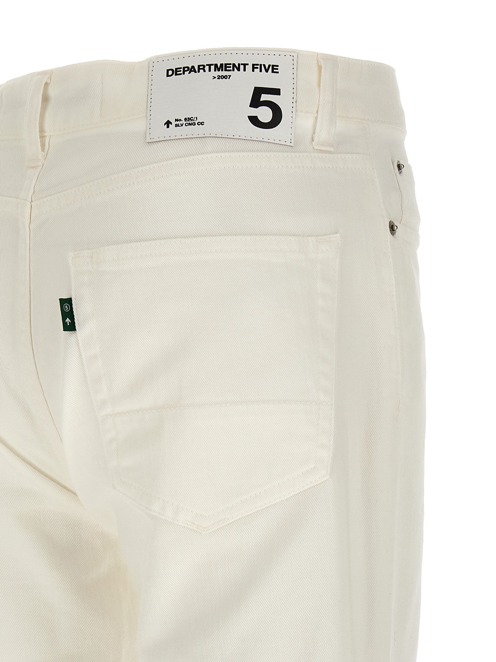 Department 5 Talk Jeans — Men's White Crop Straight Jeans