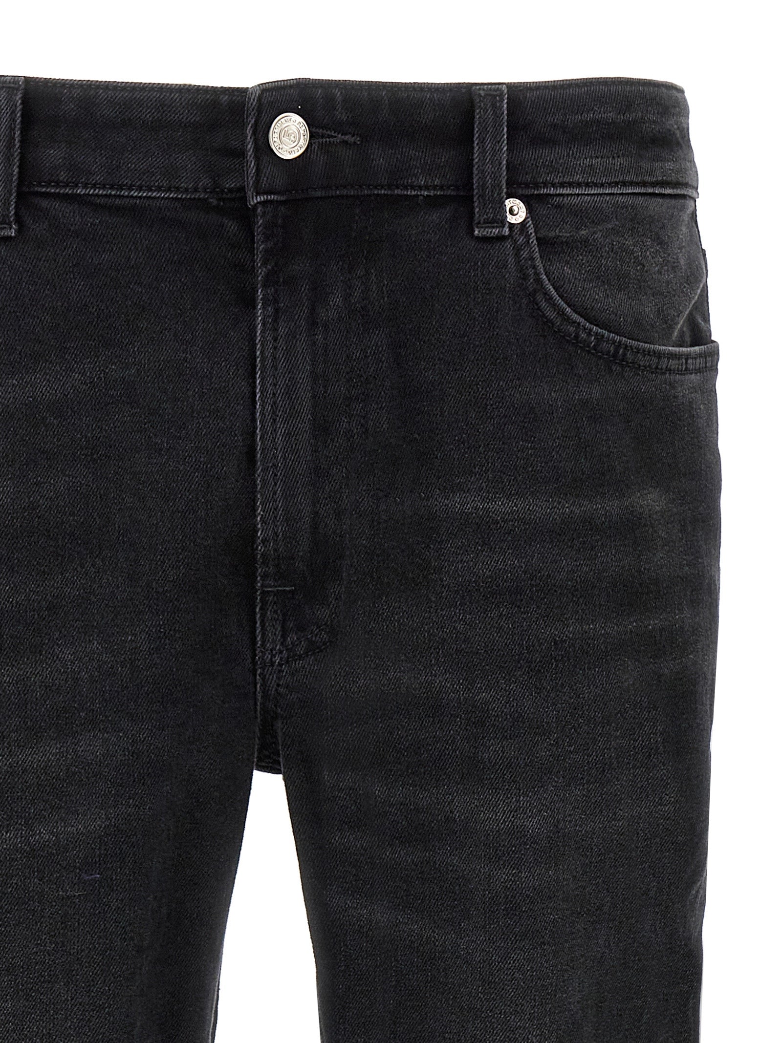 Department 5 Stone Jeans — Men's Black Cropped Fit
