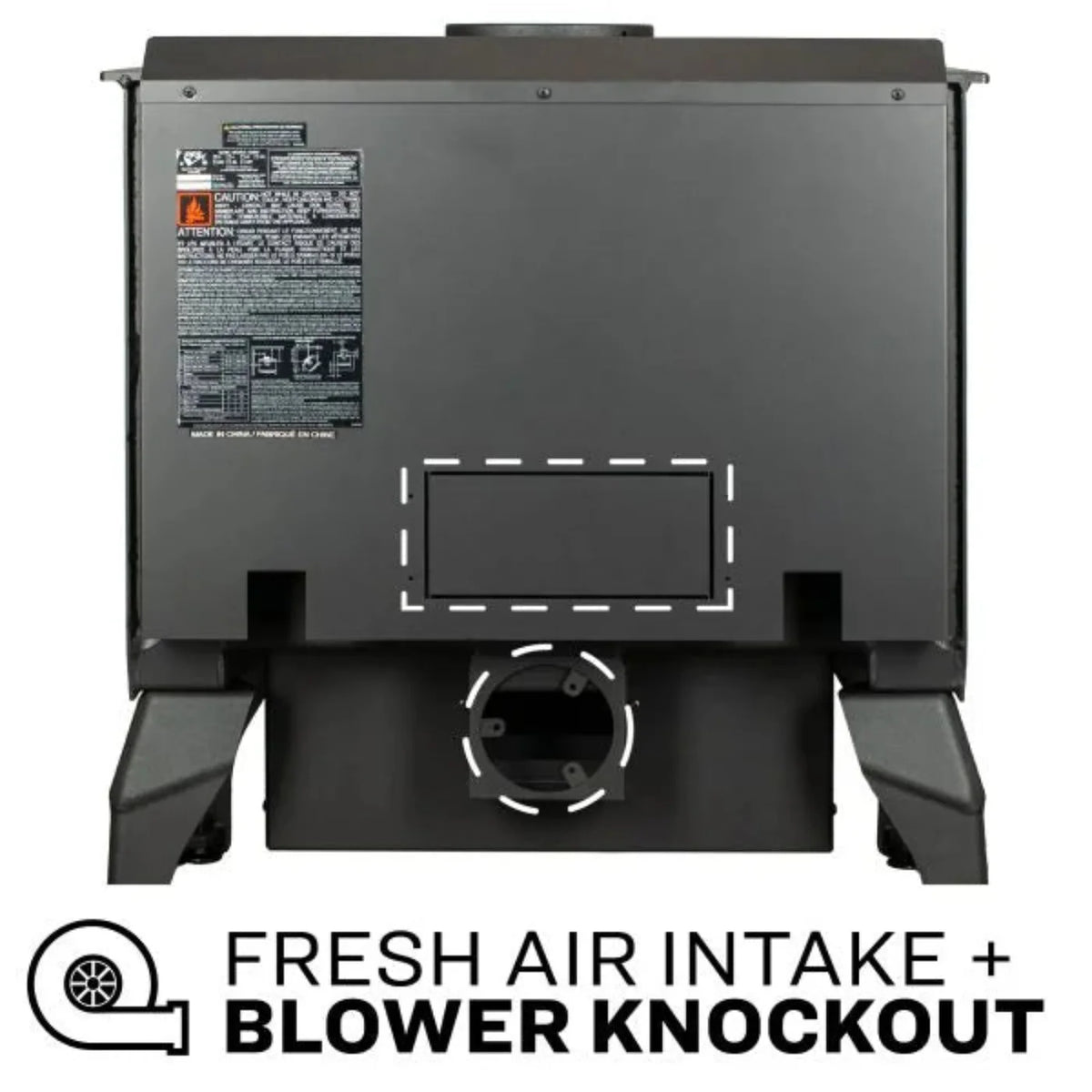 US Stove 2,000 Sq. Ft. Pedestal Wood Stove - SKU_1769009027750_987