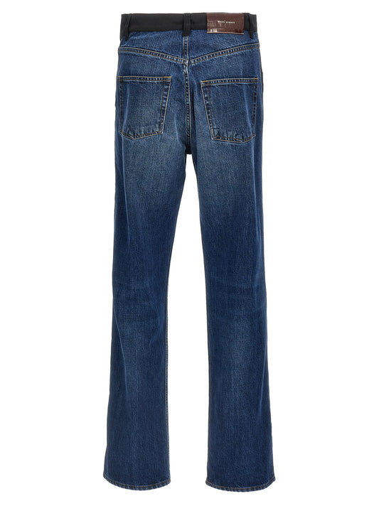 Wales Bonner Echo Denim Jeans — High-Waist Blue Jeans