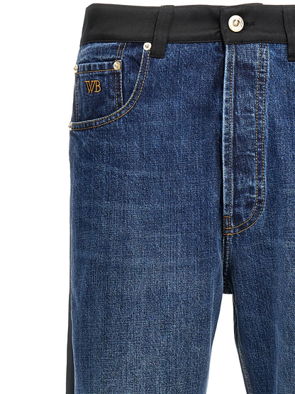 Wales Bonner Echo Denim Jeans — High-Waist Blue Jeans
