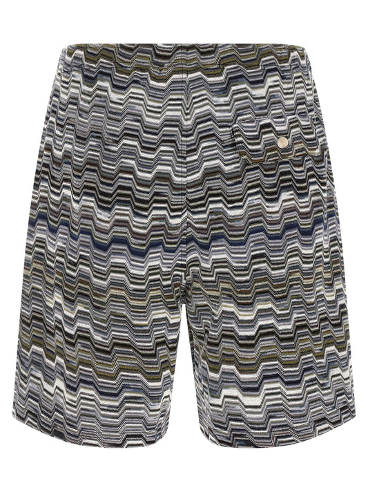 Missoni Zigzag Bermuda Shorts — Men’s Short Trousers