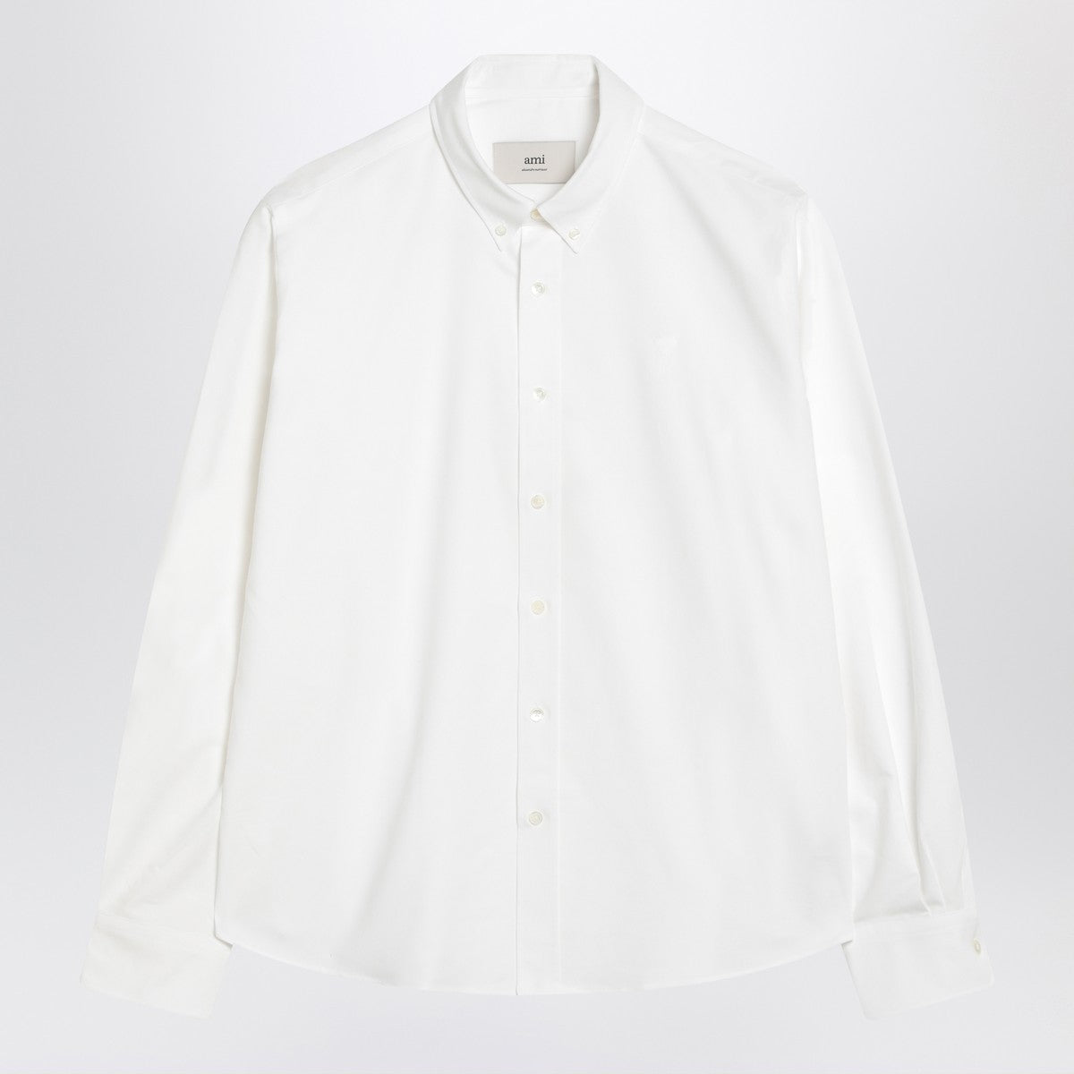 Ami Paris White Ami de Coeur shirt in cotton