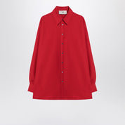 Chemise en laine rouge Ami Paris