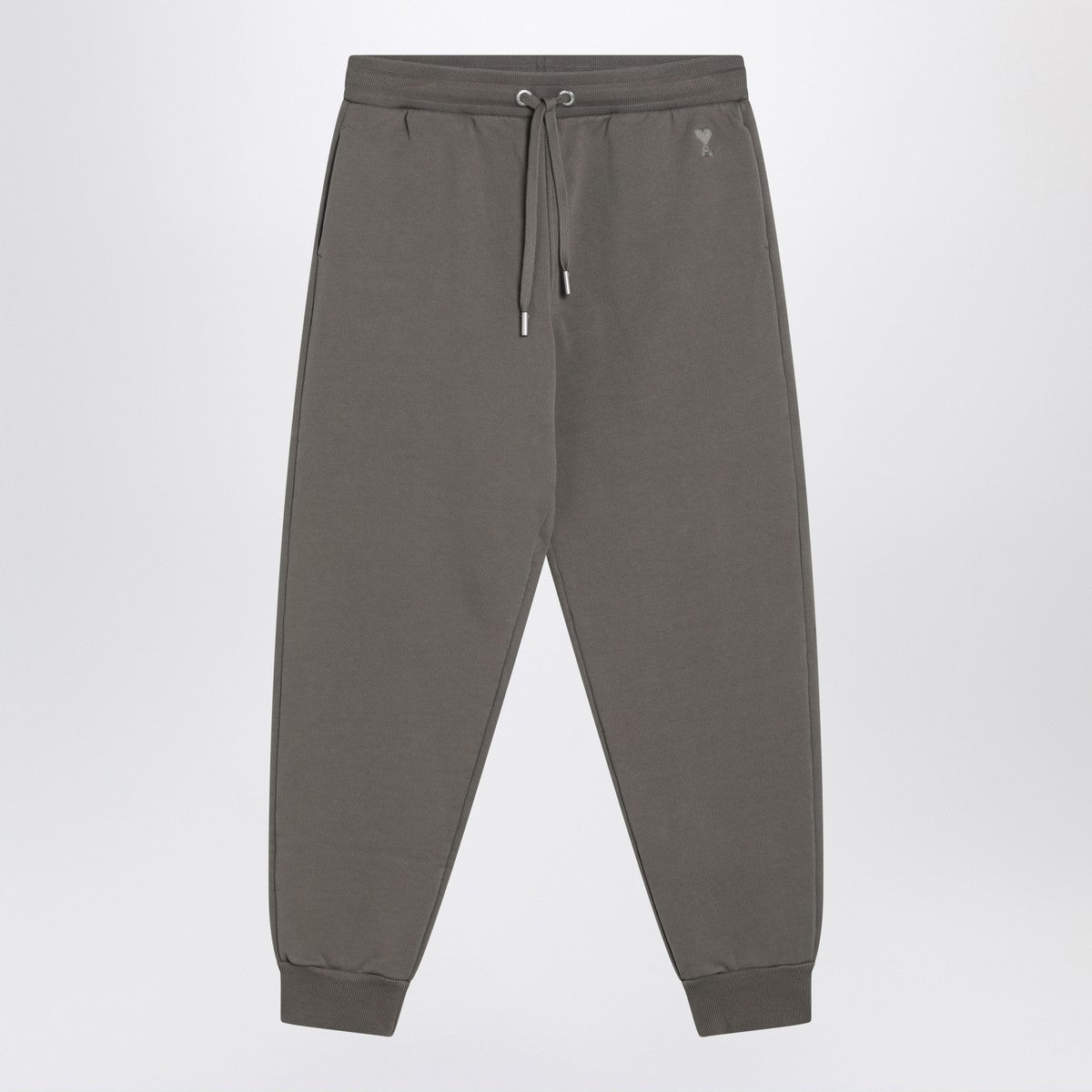 Ami Paris Pantalón jogging gris Ami De Coeur de algodón orgánico