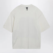 Ami Paris Cream white T-shirt with logo print