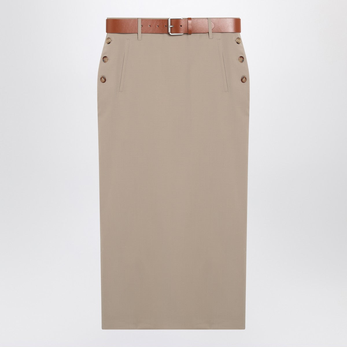 Moschino Jupe beige virgin wool skirt