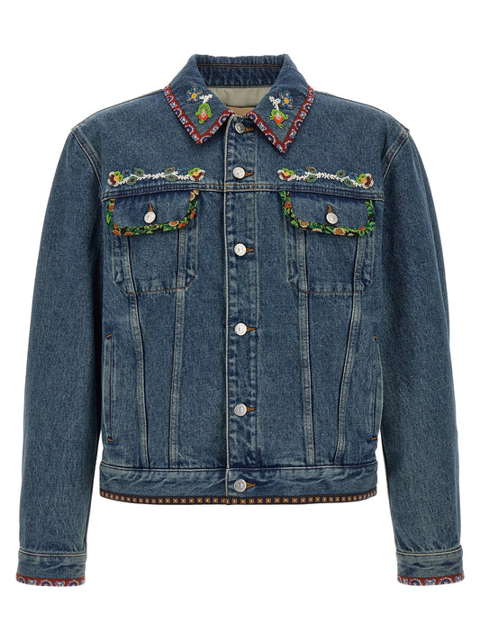 Valentino Garavani Denim Jacket for Men — Blue Trucker