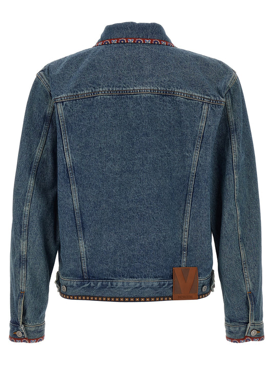 Valentino Garavani Denim Jacket for Men — Blue Trucker