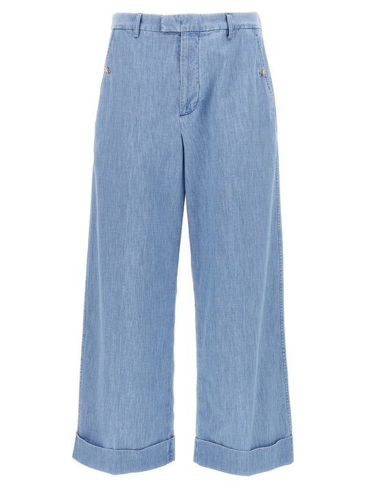 Valentino Garavani Turn-up Jeans for Men — Blue, €490