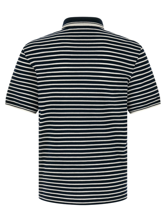 Valentino Garavani Polo Shirt for Men — Blue Striped