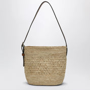 Manebí Raffia and leather crossbody bag