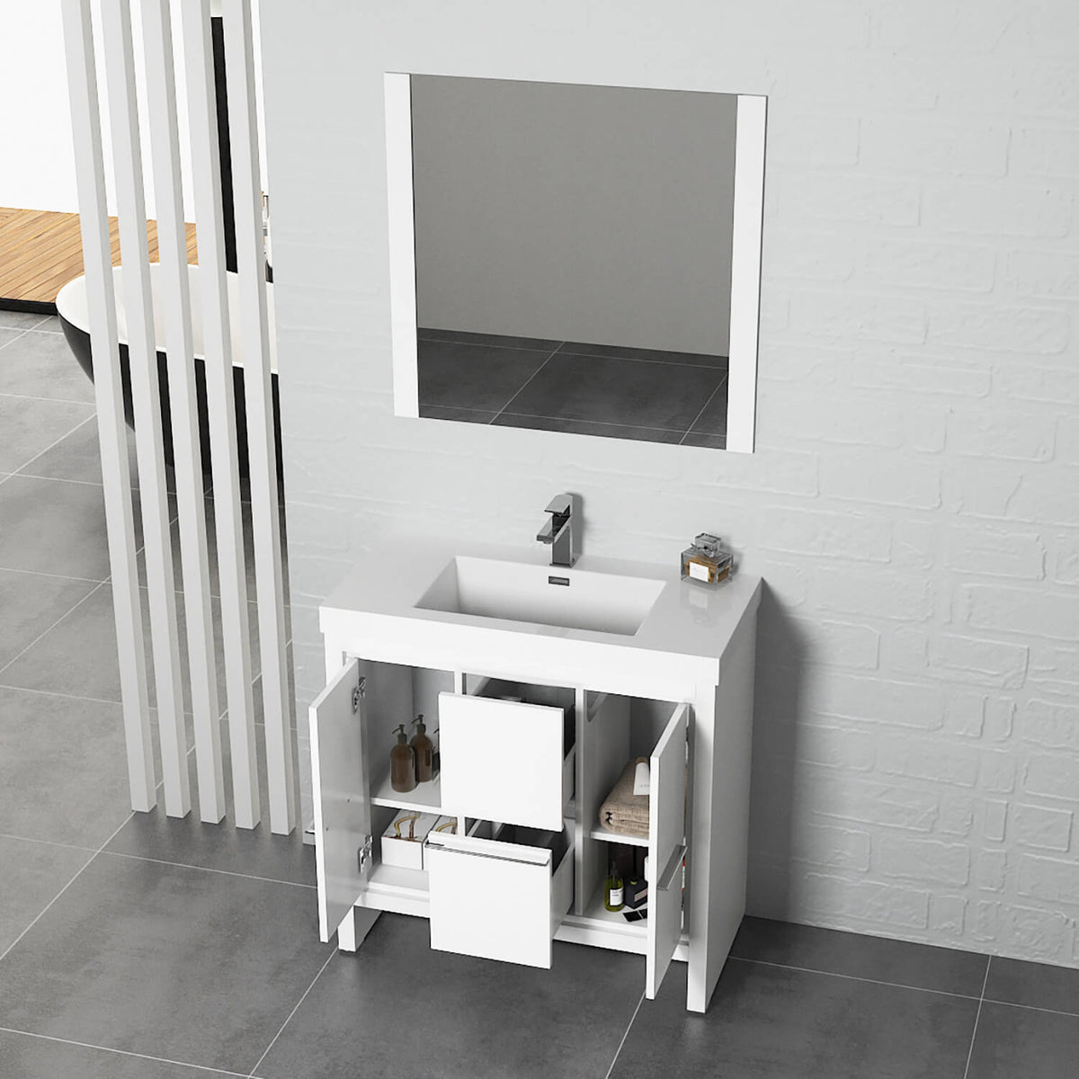 Blossom Milan 36 Inch Bathroom Vanity - V8014 36 01