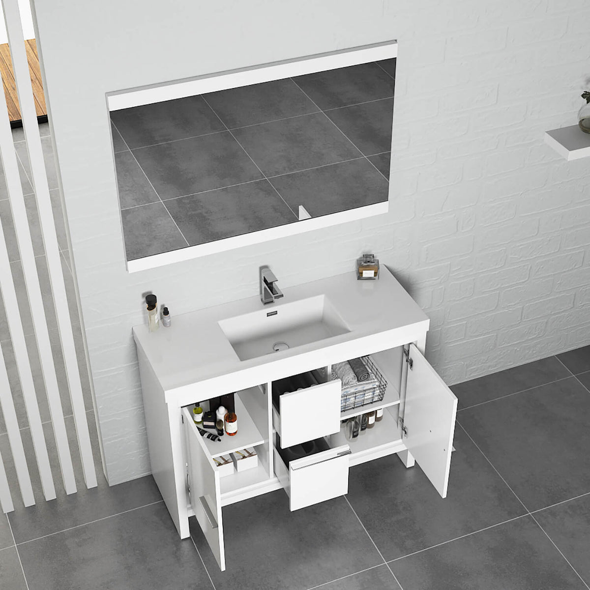 Blossom Milan 48 Inch Bathroom Vanity - V8014 48 01