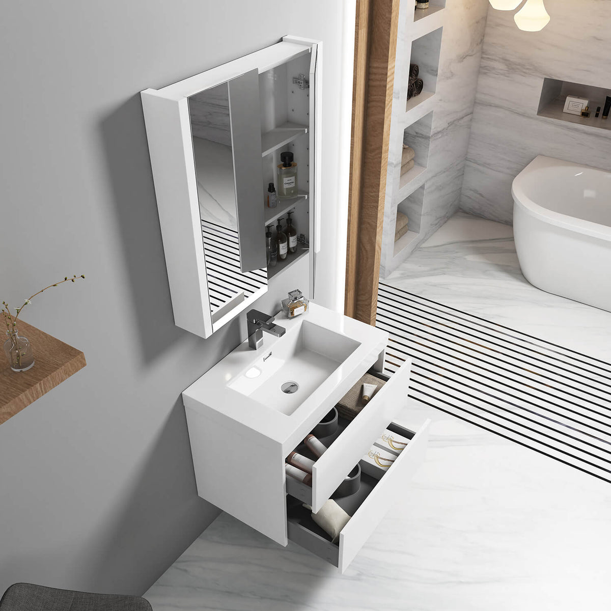 Blossom Valencia 30 Inch Bathroom Vanity - V8016 30 01