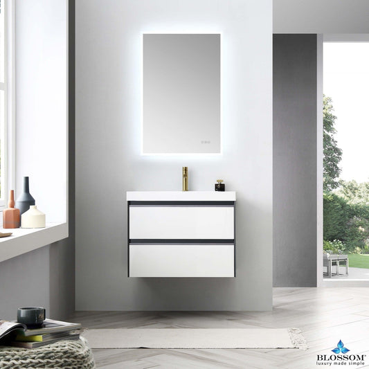 Blossom Berlin – 30 Inch Vanity – Glossy White & Glossy Grey - V8019 30 01