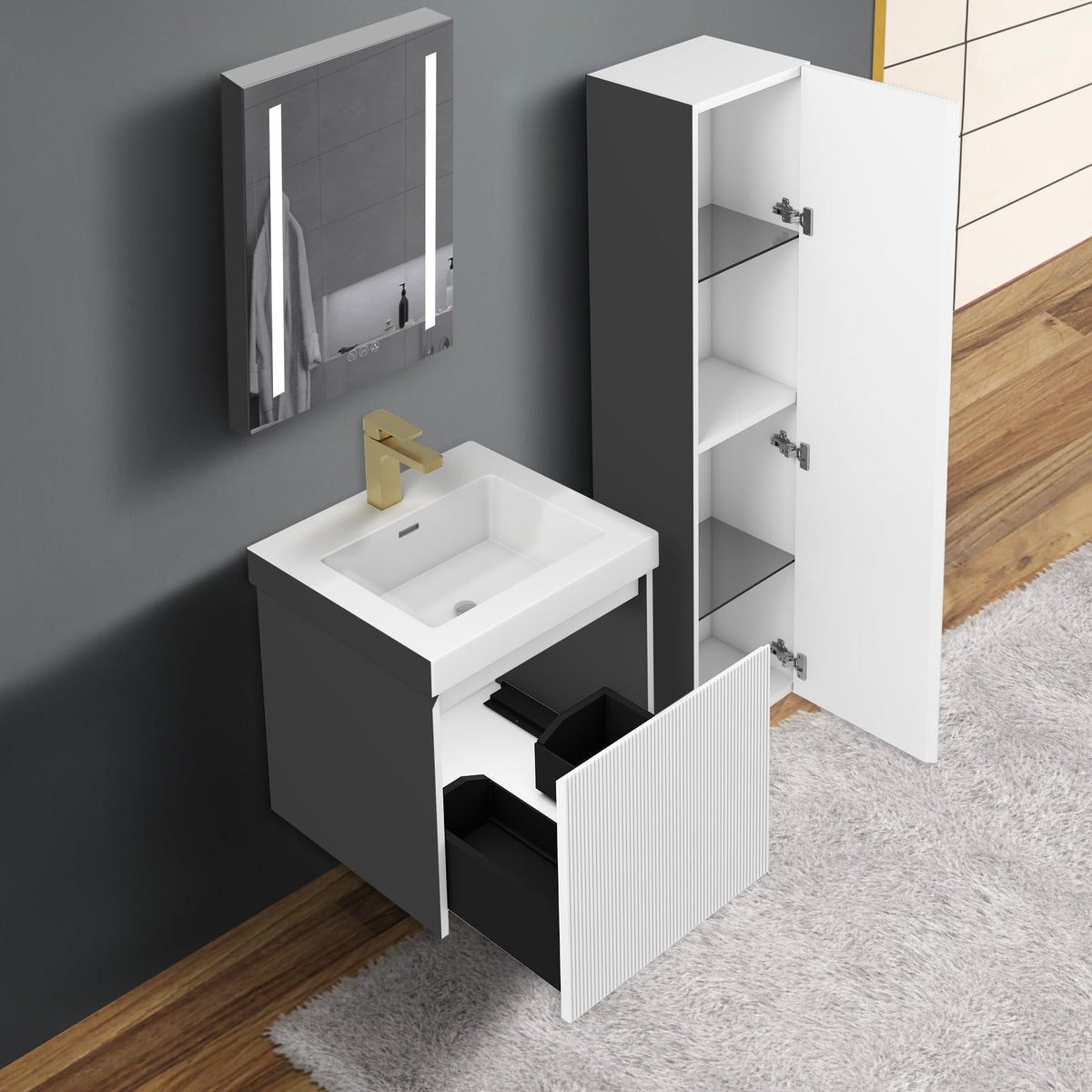 Blossom Positano 20″ Bathroom Vanity - V8028 20 01