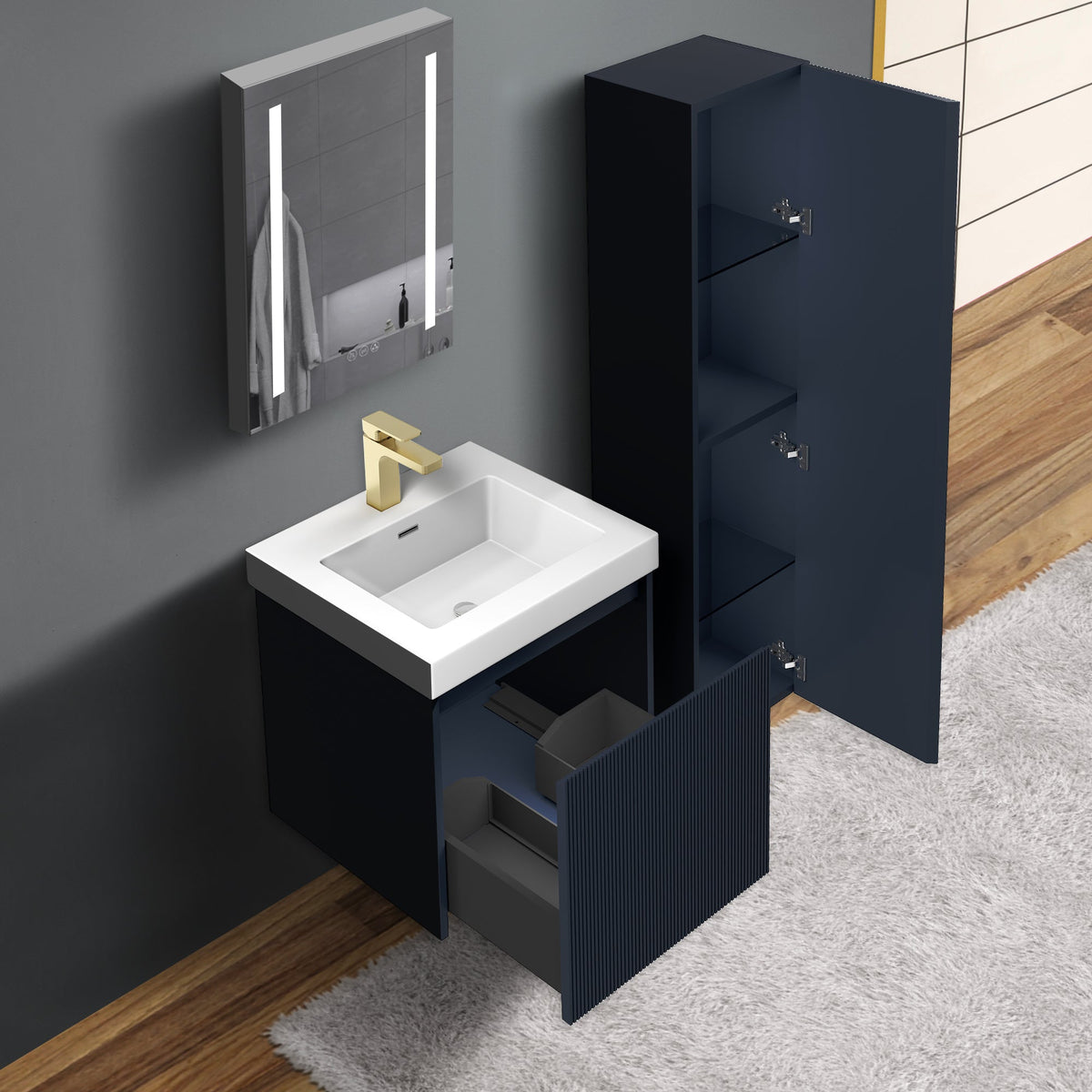 Blossom Positano 20″ Bathroom Vanity - V8028 20 01