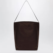 VALESQUE Bucket tote bag in brown nylon