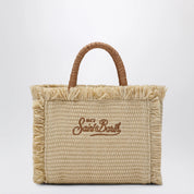 MC2 Saint Barth Colette Straw-Effect Pouch — Beige, €89