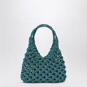 Hibourama Aquamarine Vannifique Small Bag with Crystals