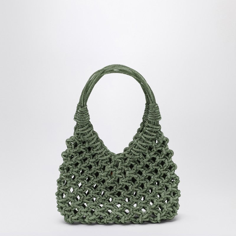 Hibourama Vannifique Small Crystal Handbag — Green