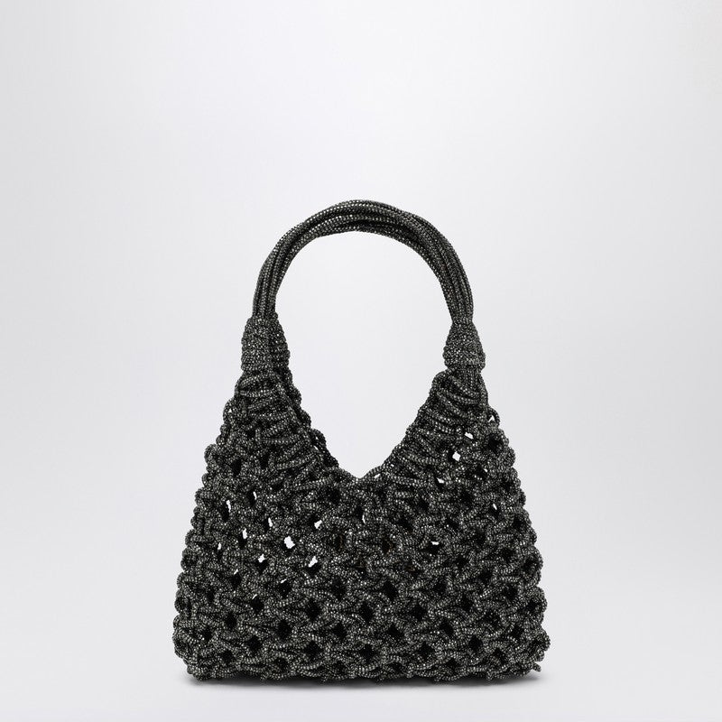 Hibourama Black Vannifique Small bag with crystals