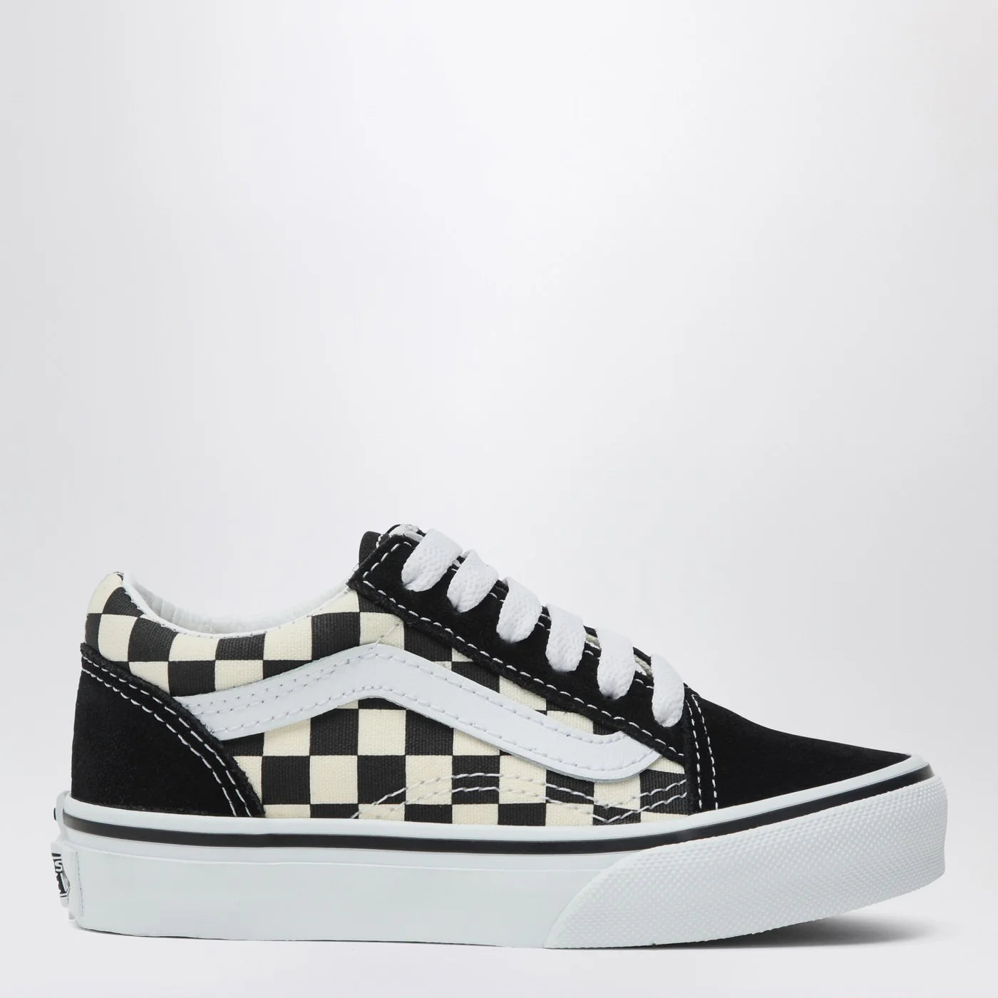 VANS Old Skool Sneakers white/black with Check pattern