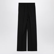 Loulou Studio Anthracite grey wool palazzo trousers