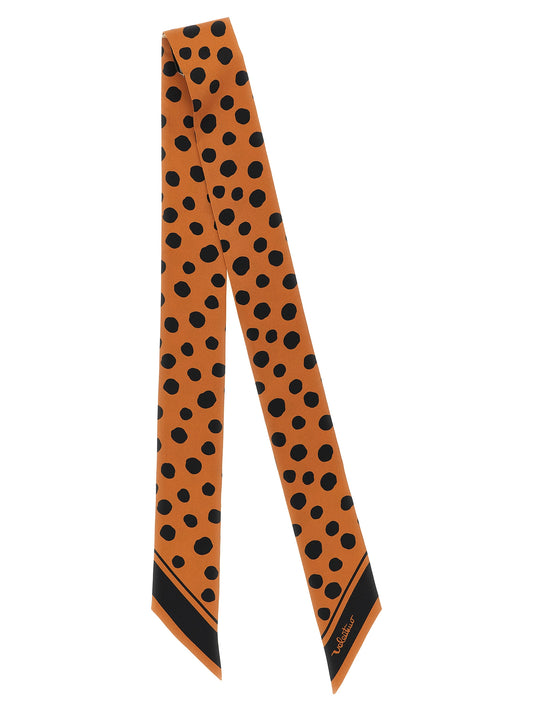 Valentino Garavani Pois Dalmata Bandeau Scarf - Brown