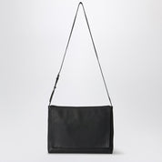 Bolso mensajero de cuero negro The Row Nan