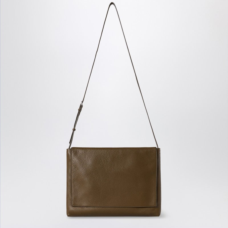 The Row Nan messenger bag in blue leather — Shoulder bag