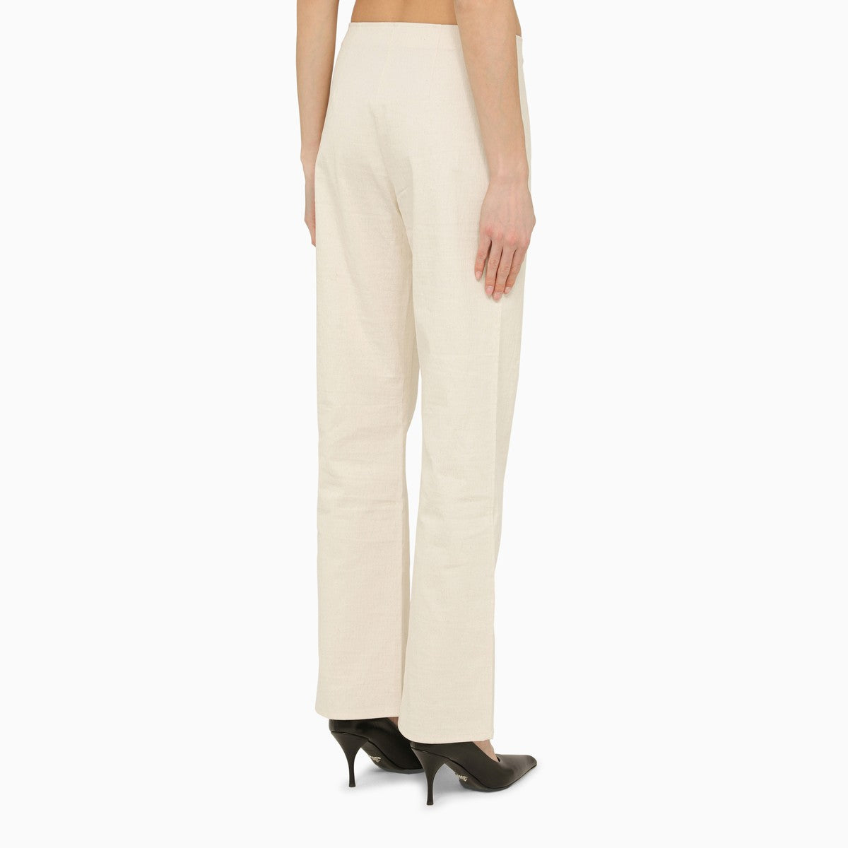 White Cotton Trousers — Our Legacy Regular Fit