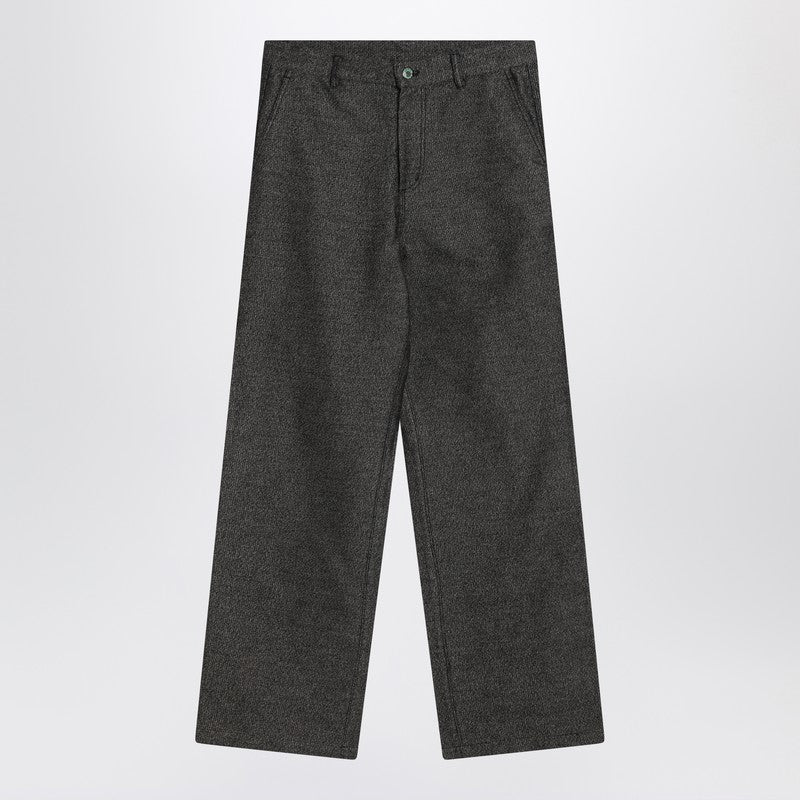 Pantalon noir sel et poivre Brain Dead en velours côtelé japonais