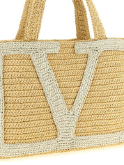 Valentino Garavani Vivasuperstar Big Shopper Bag — Beige