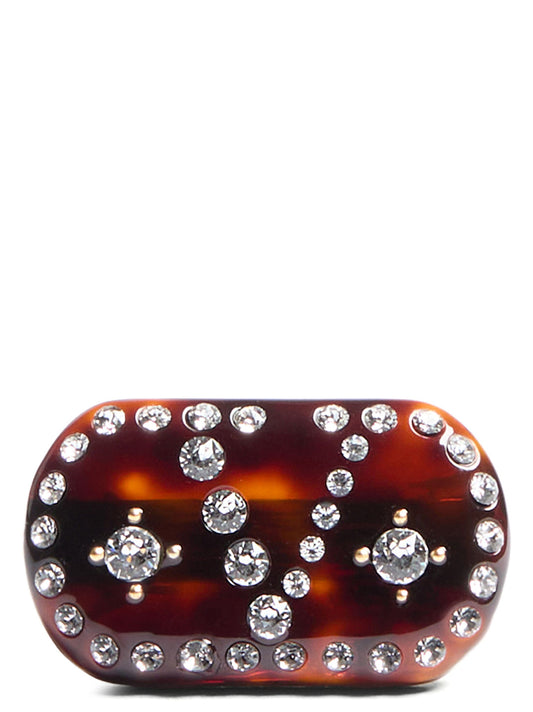 Valentino Garavani Hair Clip — Crystal VLogo | Luxury Accessory