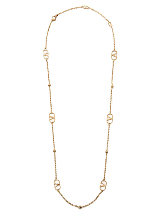 Valentino Garavani Vlogo Necklace — Gold Jewellery