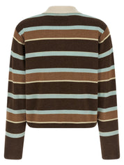 Guest In Residence Cropped Stripe Rugby Sweater